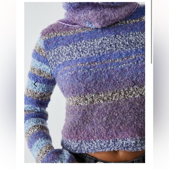 Free People My Girl Turtleneck Midnight Combo XS NWT - Picture 6 of 11